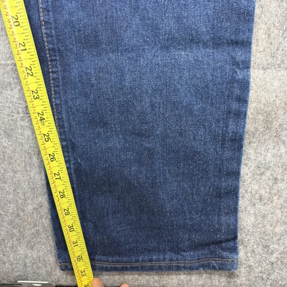 Vintage Levi's 20517 0217 Orange Tab 36x33 Blue Denim USA 80s Bootcut Western - Picture 7 of 16